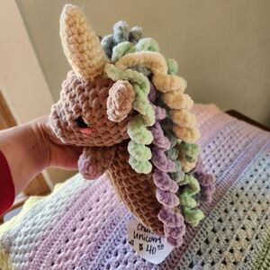 Handmade Crochet Unicorn Plush